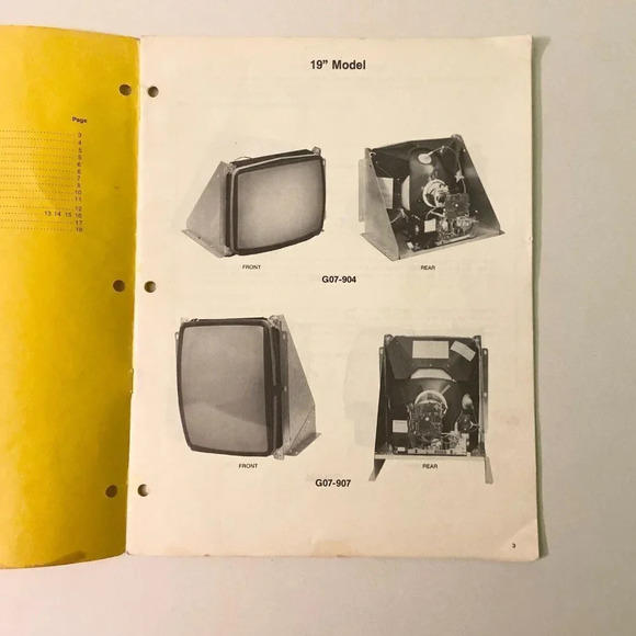 Vintage 1982 Service Manual Electohome G07  19 Inch RGB Colour Monitor Damaged - Picture 8 of 16